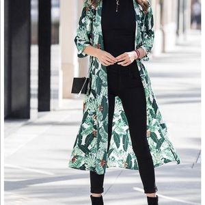 Rachel Zoe Palm 🌴Print Duster